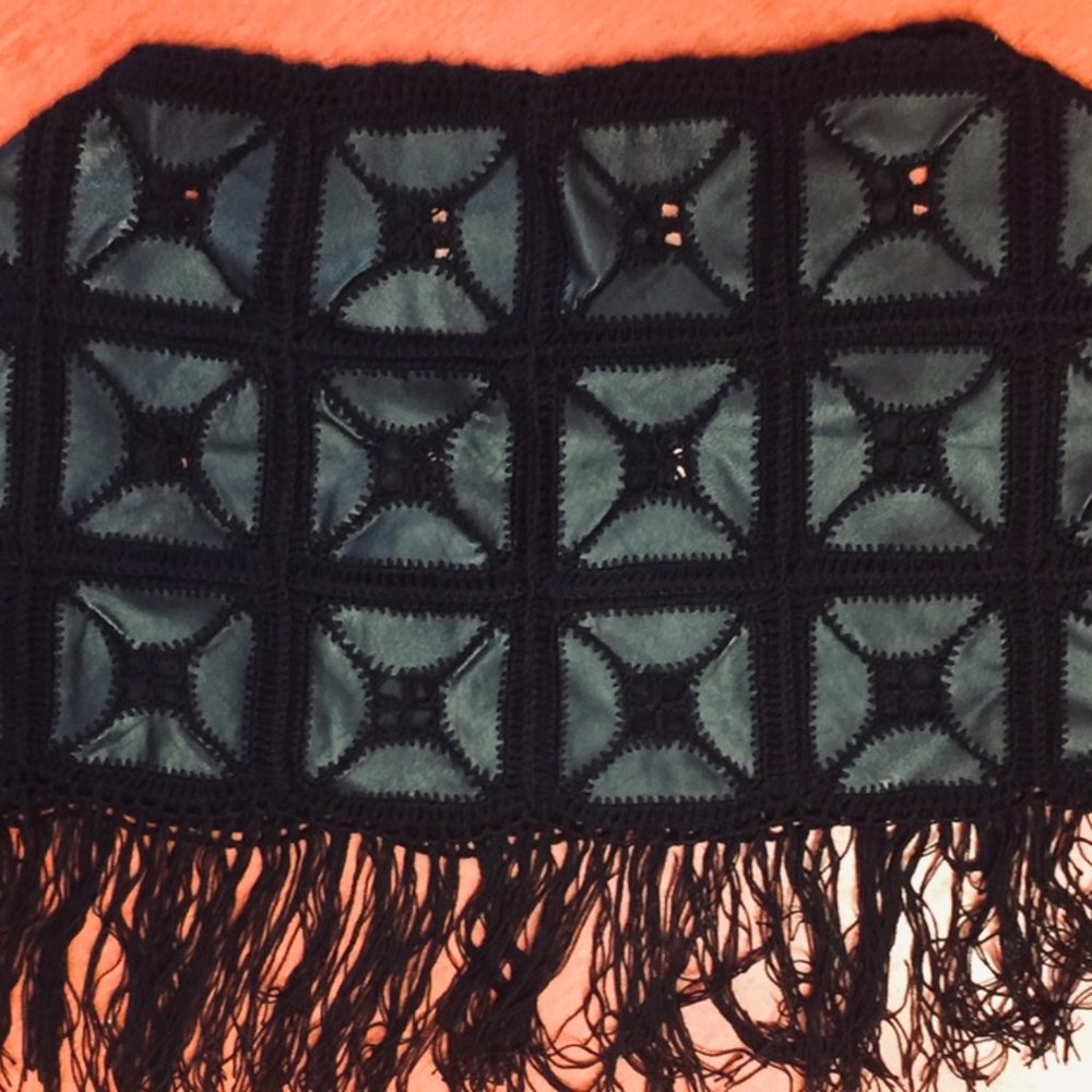 Leather Poncho - Picture 2 of 3